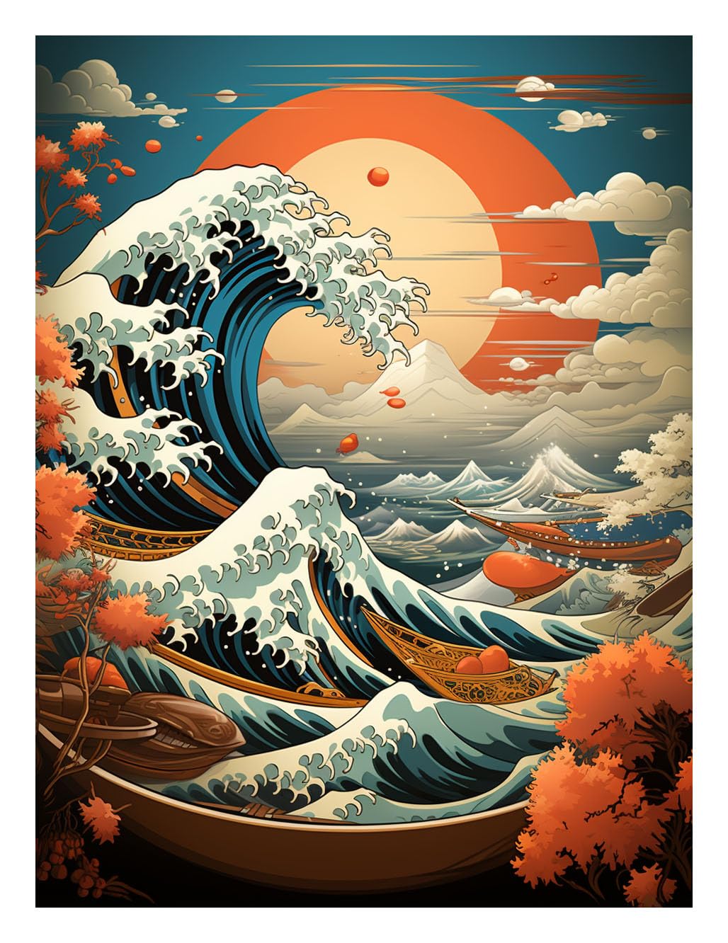 Amazon.com: CAPITUNEISKINEPA Japanese Poster Gifts - Retro